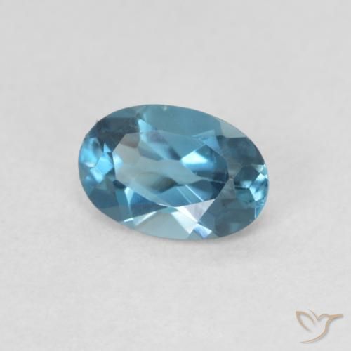 Topázio Londres Azul Natural 0.61ct, oval, VVS-VS