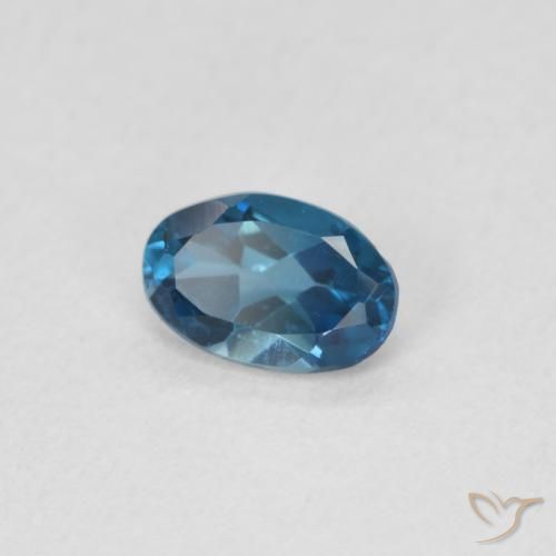 Topázio Londres Azul Natural 0.52ct, oval, VS
