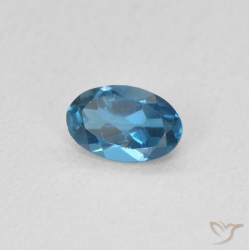 Topázio Londres Azul Natural 0.53ct, oval, VS