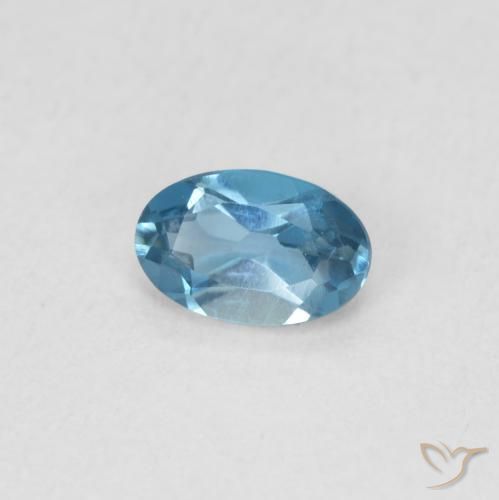 Topázio Londres Azul Natural 0.54ct, oval, VVS-VS