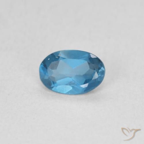 Topázio Londres Azul Natural 0.51ct, oval, VS