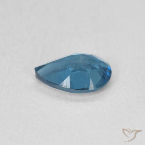 Topázio Londres Azul Natural 0.74ct, Formato de pêra, VS