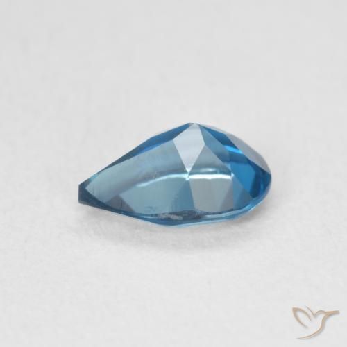 Topázio Londres Azul Natural 0.86ct, Formato de pêra, VS