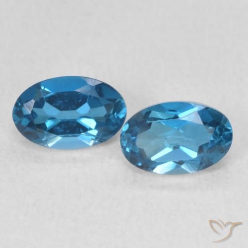 1.13ctw Natural Londres Azul Topázio, oval, VS
