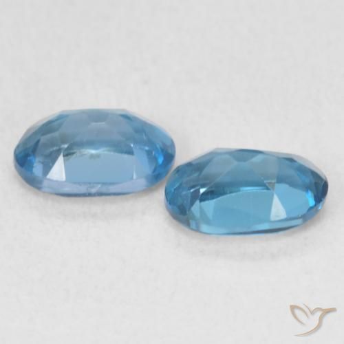Pedras preciosas de Topázio Londres Azul natural de 1.27 ct, oval, VVS-VS