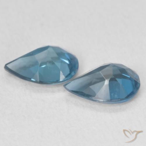Pedras preciosas de Topázio Londres Azul natural de 1.23 ct, Formato de pêra, VS