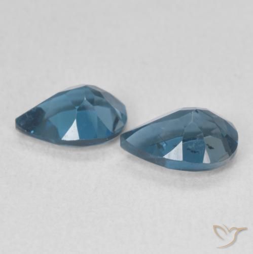 Pedras preciosas de Topázio Londres Azul natural de 1.59 ct, Formato de pêra, VS
