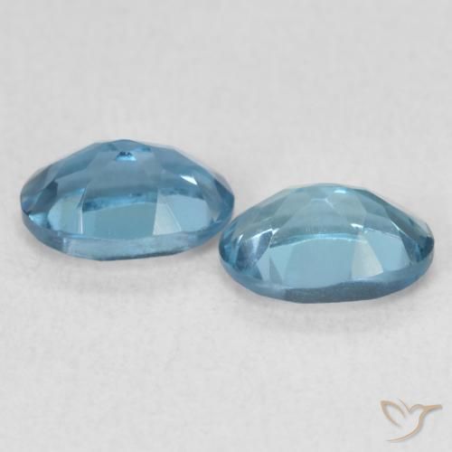 Pedras preciosas de Topázio Londres Azul natural de 1.31 ct, oval, VS