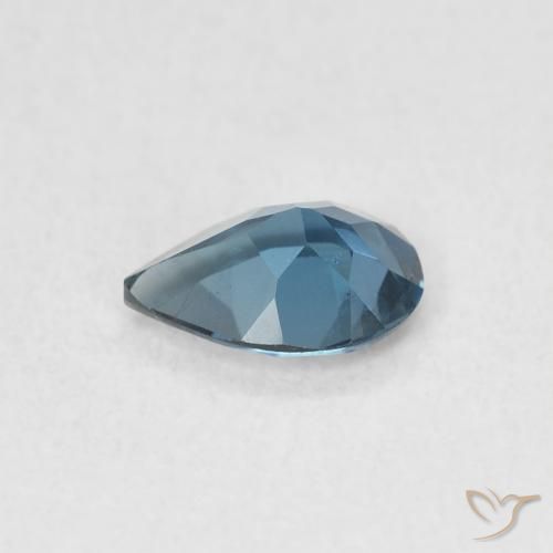 Topázio Londres Azul Natural 0.71ct, Formato de pêra, VVS-VS