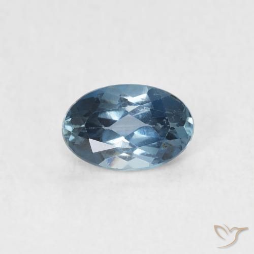 0.58ct Natural Londres Azul Topázio, oval, VVS-VS