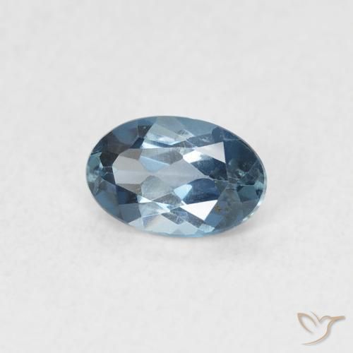 Topázio Londres Azul Natural 0.58ct, oval, VVS-VS