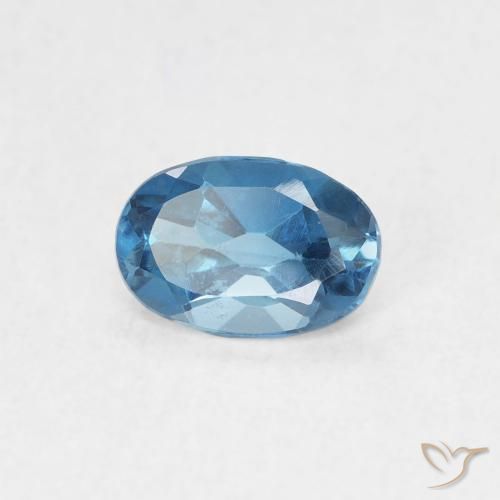 Topázio Londres Azul Natural 0.65ct, oval, VVS-VS