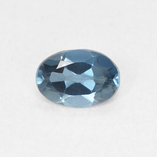 0.50ct Natural Londres Azul Topázio, oval, VVS-VS