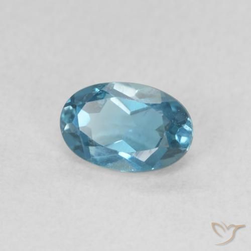 Topázio Londres Azul Natural 0.61ct, oval, VVS