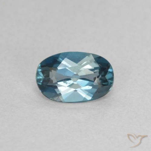 0.50ct Natural Londres Azul Topázio, oval, VVS