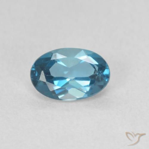 0.57ct Natural Londres Azul Topázio, oval, VVS
