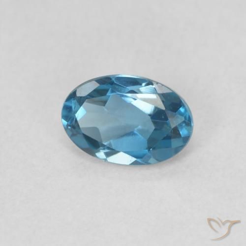 Topázio Londres Azul Natural 0.59ct, oval, VVS