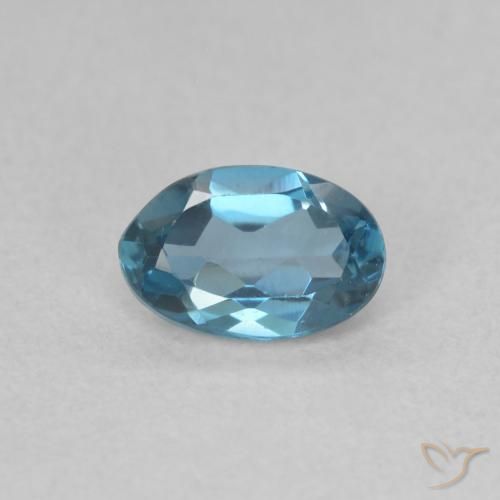 0.53ct Natural Londres Azul Topázio, oval, VVS
