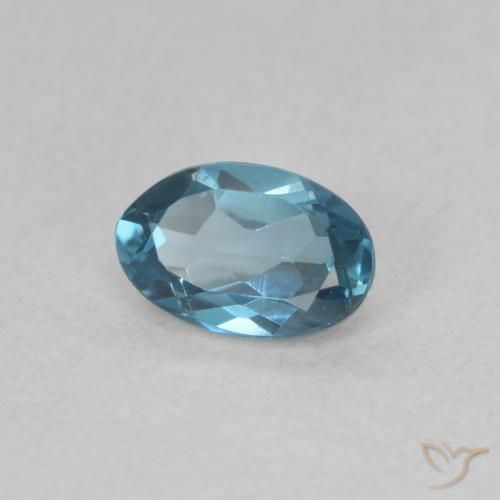 Topázio Londres Azul Natural 0.53ct, oval, VVS