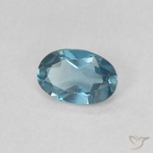Topázio Londres Azul Natural 0.51ct, oval, VVS