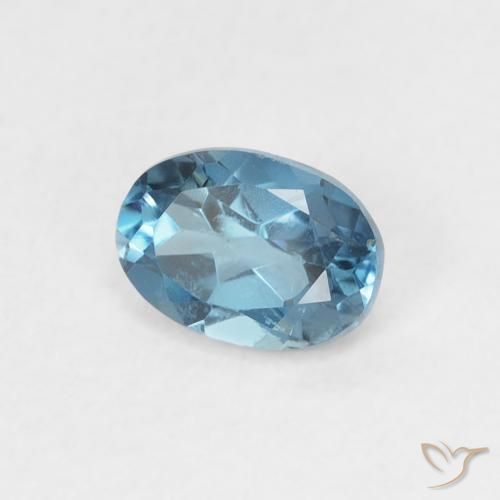 Topázio Londres Azul Natural 0.55ct, oval, VS