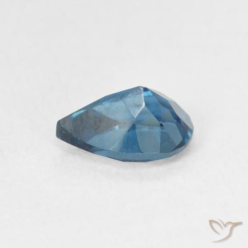 Topázio Londres Azul Natural 0.90ct, Formato de pêra, VS
