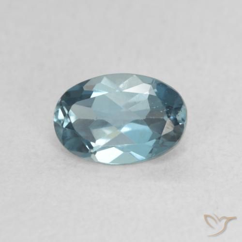 0.72ct Natural Londres Azul Topázio, oval, VVS-VS