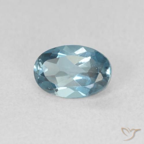 Topázio Londres Azul Natural 0.72ct, oval, VVS-VS