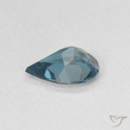 Topázio Londres Azul Natural 0.58ct, Formato de pêra, VVS-VS