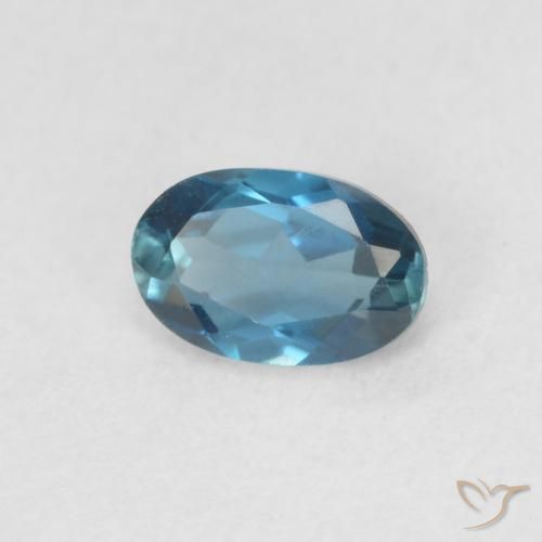 Topázio Londres Azul Natural 0.59ct, oval, VVS-VS