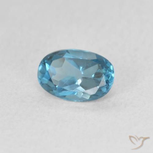 Topázio Londres Azul Natural 0.56ct, oval, VVS-VS