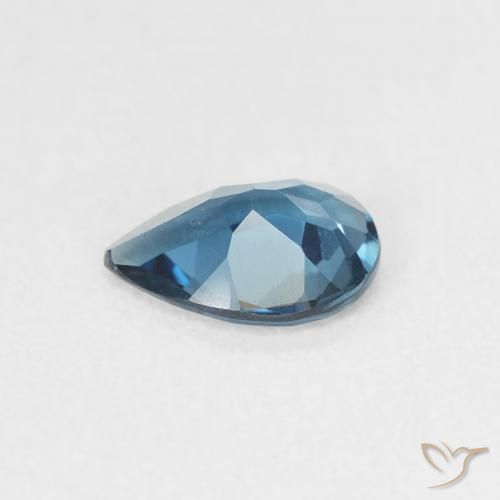 Topázio Londres Azul Natural 0.65ct, Formato de pêra, VVS-VS