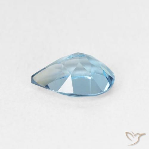 Topázio Londres Azul Natural 0.82ct, Formato de pêra, VVS-VS