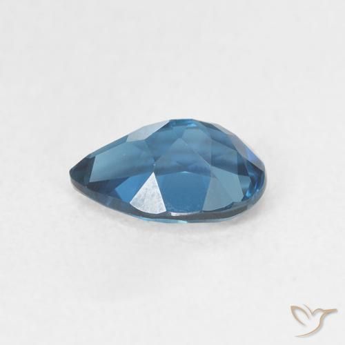 Topázio Londres Azul Natural 0.89ct, Formato de pêra, VVS-VS