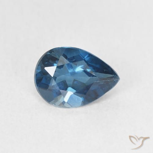 0.81ct Natural Londres Azul Topázio, Formato de pêra, VVS-VS