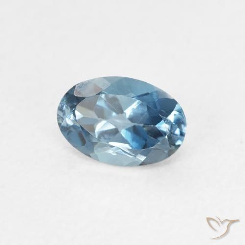 Topázio Londres Azul Natural 0.56ct, oval, VVS-VS