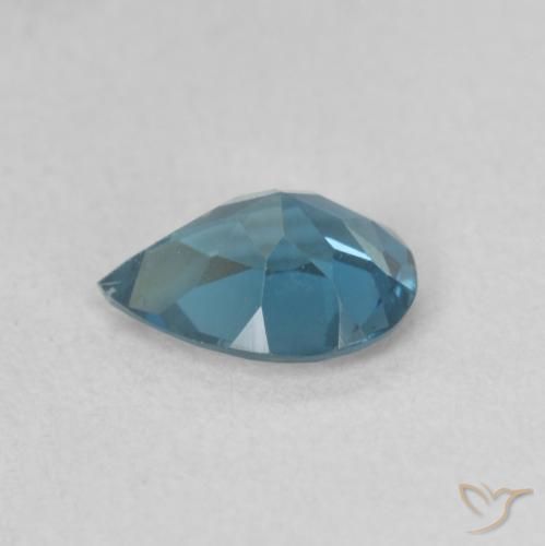 Topázio Londres Azul Natural 0.67ct, Formato de pêra, VVS-VS