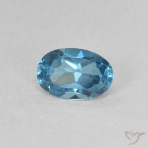Topázio Londres Azul Natural 0.57ct, oval, VVS-VS