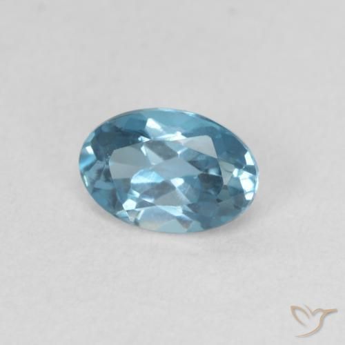 Topázio Londres Azul Natural 0.59ct, oval, VVS-VS