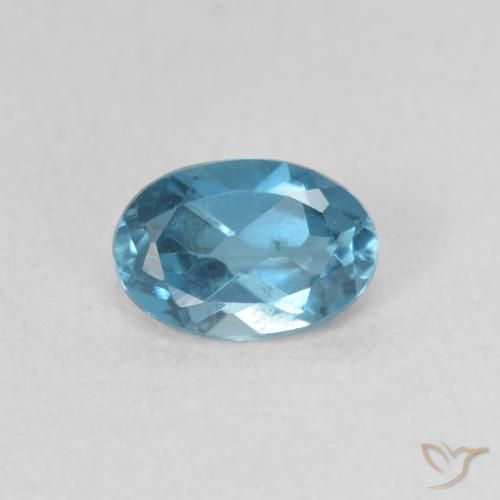0.53ct Natural Londres Azul Topázio, oval, VVS-VS