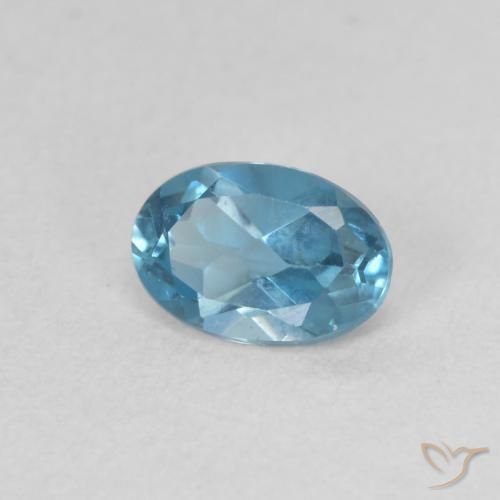Topázio Londres Azul Natural 0.53ct, oval, VVS-VS