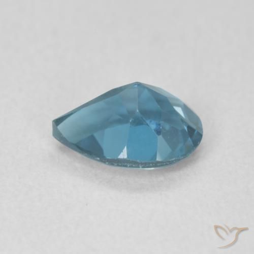 Topázio Londres Azul Natural 0.73ct, Formato de pêra, VVS-VS