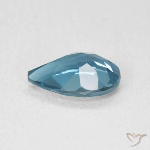Topázio Londres Azul Natural 0.73ct, Formato de pêra, VVS-VS