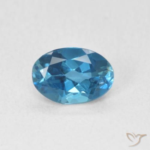 0.62ct Natural Londres Azul Topázio, oval, VVS-VS
