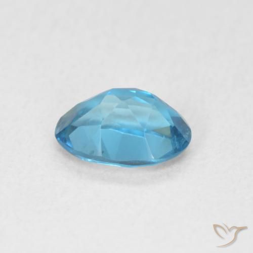 Topázio Londres Azul Natural 0.62ct, oval, VVS-VS