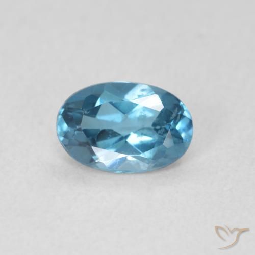 0.56ct Natural Londres Azul Topázio, oval, VVS-VS