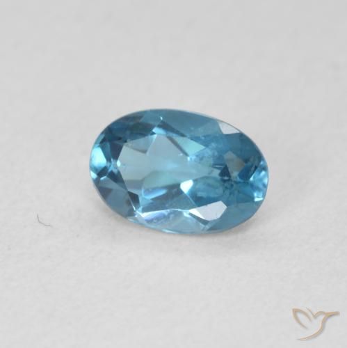 Topázio Londres Azul Natural 0.56ct, oval, VVS-VS