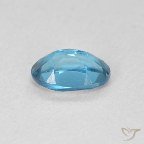 Topázio Londres Azul Natural 0.60ct, Corte Oval, VVS-VS