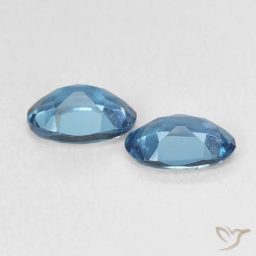 Pedras preciosas de Topázio Londres Azul natural de 1.10 ct, oval, VVS-VS