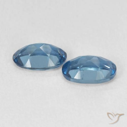 Pedras preciosas de Topázio Londres Azul natural de 1.12 ct, oval, VVS-VS